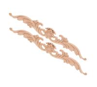 PRETYZOOM Lot De 2 Autocollants Décoratifs Luxueux en Bois Sculpté pour Meubles De Maison