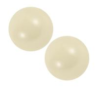 PRETYZOOM Lot de 2 Boules de Pétanque en Résine 57 MM Boules de Croquet de Rechange Légères et Résistantes pour Jeux d'Extérieur Jardin et Pelouse Accessoires Polyvalents pour Pétanque