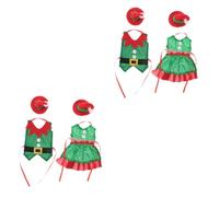PRETYZOOM Lot de 2 Bouteilles de Vin de Noël avec Vêtements Décoratifs pour Votre Décoration de Maison de 2 Pièces