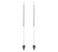 PRETYZOOM Lot de 2 Hydromètres en Verre Robustes pour Mesurer la Densité Glycémie, Faciles à Utiliser et Stables, pour Analyses Précises en Laboratoire