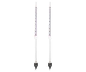 PRETYZOOM Lot de 2 Hydromètres en Verre Robustes pour Mesurer la Densité Glycémie, Faciles à Utiliser et Stables, pour Analyses Précises en Laboratoire