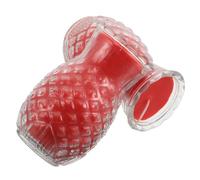 PRETYZOOM Lot de 2 Lampes à Huile Bouddhistes en Verre Rouge D'ananas, Résistance Haute Température, Lumière Stable pour Rituels à Domicile et Rassemblements Spirituels