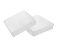 PRETYZOOM Lot de 2 Moules Carrés en Résine Époxy 100X100X20Mm pour Création de sous-Verres, Accessoires de Moulage Silicone Adaptés pour Artisans et Fabrication de Bijoux