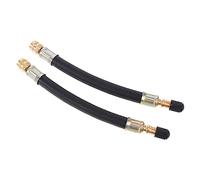PRETYZOOM Lot De 2 Rallonges De Valve Pour Gonfleurs De Pneus Pompe À Air Tiges D'Extension De Valve Caoutchouc Noir