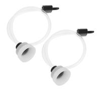 PRETYZOOM Lot de 2 Tuyaux pour Machine sous Vide Blanc, Accessoire D’adaptateur Étanche Compatible, Tube de Remplacement pour Scelleuse sous Vide Alimentaire, Utilisation la Cuisine