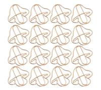 PRETYZOOM Lot de 20 Trombones Champignon en Métal Rose Doré, Mini Trombones Pratiques pour Bureau et Organisation de Documents, Clips Multifonctions pour Papiers, Photos et Mémos, Usage