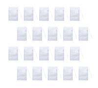PRETYZOOM Lot De 200 Sachets De Thé Jetables 6x8 Cm Cordon De Serrage Sachets Filtrants En Coton Non Tissé Pour Épices Et Tisanes Pour Infusion Propre Et Facile à Utiliser