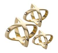 PRETYZOOM Lot de 3 Anneaux en Alliage Doré X pour Foulard en Soie, Fermoirs de 12mm, 18mm et 21mm, Bagues Décoratives Polyvalentes pour Vêtements Féminins et Châles, Accessoires Couture