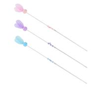 PRETYZOOM Lot de 3 Bâtons à Taquiner pour Chats en PVC et Fil d'acier, Interactif pour Chatons et Chats, Exercice et Soulagement de L'humeur