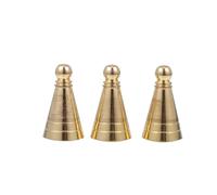 PRETYZOOM Lot de 3 Moules à Parfum en Laiton Doré, pour Fabrication Cônes de Parfum DIY, Outils Créatifs pour Décoration Intérieure et Salon de Thé, Moule Tower Parfum, Accessoires Parfum