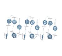 PRETYZOOM Lot De 3 Pendentifs Élégants Pour La Maison Méditerranéenne Décoration Nautique Unique À Suspendre Ornement Mural En Bois Sculpté