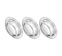 PRETYZOOM Lot de 3 Plats de Remplacement en Verre Rond pour Chauffe-Cire, Facile à Nettoyer et Installation Rapide, Décoration de Salon