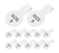 PRETYZOOM Lot de 300 Petites Étiquettes Autocollantes Blanches pour Bague en Papier, Identification Claire et Adhésif Puissant, pour Boutiques de Détail en Intérieur