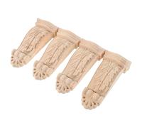 PRETYZOOM Lot De 4 Appliques Murales Décoratives en Bois Sculpté De Style Européen pour Pilier Romain
