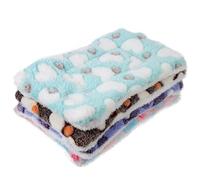 PRETYZOOM Lot de 4 Coussins de Couchage pour Hamster et Écureuil, Matelas Chaud en Polaire Corail et Sherpa Polyester, Confortable et Privé, Dimensions 25x17 Cm, pour Cage de Petits Animaux