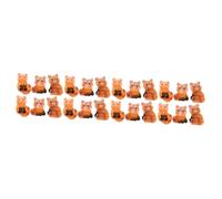 PRETYZOOM Lot De 4 Figurines Miniatures en Résine Représentant des Pandas pour Décoration De Tableau De Bord De Voiture 6 Pièces X 4