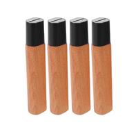 PRETYZOOM Lot de 4 Manches de Couteau Japonerie en Bois de Hêtre 13,2 Cm, Poignée de Rechange pour Couteaux à Sashimi et Légumes, Fixation Sécurisée, Accessoire DIY Cuisine Maison