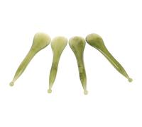 PRETYZOOM Lot de 4 Masseurs Faciaux Manuels Gua Sha en Résine Outil de Sculpture et Grattage du Visage Accessoire de Soin Visage pour Massage Relaxation et Amélioration Circulation