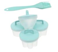 PRETYZOOM Lot de 4 Moules à Œufs Réutilisables en PP, Cuisson Rapide pour Œufs Pochés ou Durs, Ustensile de Cuisine