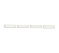 PRETYZOOM Lot De 4 Présentoirs À Trous Pour Accessoires Bacs De Rangement Suspendus Organiseurs De Rangement Pour Panneaux Perforés Bacs Et Paniers En Plastique Blanc