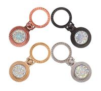 PRETYZOOM Lot de 4 Supports de Téléphone Rotatifs à 360°, Bagues en Métal Strass, Anneaux de Maintien Universels pour Smartphones, Couleurs Or, Rose, Argenté et Noir, Accessoires Anti-Chute