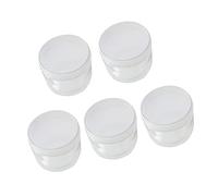PRETYZOOM Lot De 5 Bocaux De Rangement en Plastique Contenant pour Élastiques À Cheveux Boîte À Bijoux Élégante D'organisation pour Salle De Bain Et Chambre À Coucher