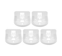 PRETYZOOM Lot de 5 Supports Muraux Blancs pour Caméra de Sécurité, Étagères Murales Flottantes sans Perçage, Petite Étagère pour Babyphone et Haut-parleurs, Support Polyvalent pour