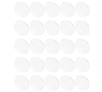 PRETYZOOM Lot de 50 Caches en Verre Transparent pour Spots Encastrés 3 Cm, Lentille de Protection Ronde 2 Mm D’épaisseur, Vitre de Remplacement pour Plafonnier la Cuisine et Salle