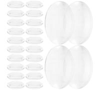 PRETYZOOM Lot de 50 Lentilles Convexes Doubles Faces en Acrylique Transparent pour Outils Pédagogiques de Physique, Facile à Utiliser, pour L'enseignement Projets DIY