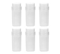 PRETYZOOM Lot de 6 Bocaux Coplin en Plastique Haute Transparence pour Laboratoire, Pot de Coloration 5 Emplacements sans Couvercle, Cuve de Coloration pour Lames Microscope, Usage