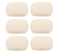 PRETYZOOM Lot de 6 sets de Boutons de Mécaniques d'Accordage en Résine Beige Clair pour Guitare Électrique et Ukulélé Accessoires Universels Légers et Solide Adaptés aux Concerts et