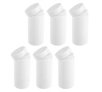 PRETYZOOM Lot de 6 Tubes Vides pour Déodorant Stick 15 Ml en Plastique Blanc Rechargeables à Remplissage Bas avec Système Rotatif Hermétiques et Compacts pour Cosmétiques Solides et
