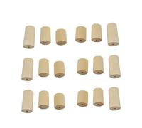 PRETYZOOM Lot de 60 Perles de Bois Non Finies Cylindriques Naturelles 25-40 Mm Trou 5 Mm pour Bijoux DIY et Loisirs Créatifs Garçon et Filles et Art