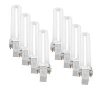 PRETYZOOM Lot de 8 Tubes de Lampe à Ongles UV 9w en Verre Blanc pour Séchage Rapide de Gel Professionnel et DIY Manucure pour Famille et Salons
