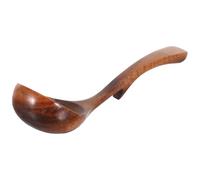 PRETYZOOM Louche à Soupe en Bois D’acacia 20 Cm avec Crochet Arrière Longue Cuillère en Bois Antiadhésive pour Porridge et Service Ustensile Cuisine pour Usage Quotidien et Repas Conviviaux