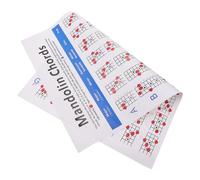 PRETYZOOM Mandolin Chord Chart Large Coated Paper Poster For Beginners Lightweight And Portable Musical Instrument Accessory