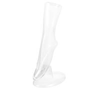PRETYZOOM Mannequin de Pied Transparent avec Socle pour Chaussettes Modèle de Unisexe Plastique pour Magasins de Détail