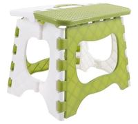 PRETYZOOM Marche à Pratique et en Pliant Vert Pied Tabouret Pliable PP, Facile Nettoyer, Design Simple et Créatif Chambre D'garçon et Filles Salle de Bain,