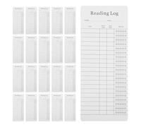 PRETYZOOM Marque-pages en Papier Couché Blanc Accessoires de Bibliothèque Pratiques et Élégants Lot de 30 pour Suivi des Livres Amateurs de Lecture Maison Bureau