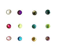 PRETYZOOM Marqueurs de Verre à Vin Magnétiques en Acrylique 12pcs Couleurs Mixtes sans Odeur Identificateurs Lavables pour Fêtes Fraternité Cocktail Couleur Aléatoire