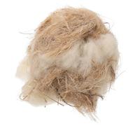 PRETYZOOM Matériaux de Nidification pour Oiseaux et Perruches Chauds et Sûrs en Jute et Laine Khaki pour Construire des Nids et Abris, 1 Pack pour Oiseaux et Hamsters