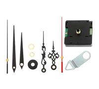 PRETYZOOM Mécanisme D'horloge Murale Version Allemande 2 Ensembles D'aiguilles Métalliques Radio-pilotée Silencieux Heures, et Secondes en Plastique