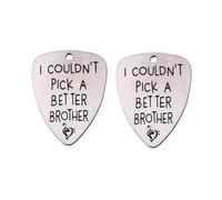 PRETYZOOM Médiators Légers et Portables en Acier Titane 2pcs Argentés Fins Accessoires Indispensables pour Guitare Électrique et Acoustique pour Musiciens