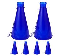 PRETYZOOM Mégaphones Portatifs en Plastique 6pcs Vacances et Coupe du Monde, Accessoires D'garçon et Filles Qui Applaudissent, Compact Événements Sportifs