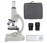 PRETYZOOM Microscope D'élève 4x-40x avec Base Métallique Robuste, Kit Scientifique Pédagogique pour Biologie, Microscope Biologique Portable pour Jeunes et Adultes - Matériel Éducatif