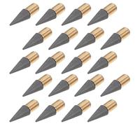 PRETYZOOM Mines de Rechange pour Crayon sans Encre, Lot de 25 Pièces, Pointes en Graphite Permanentes, Compatibles Porte-mines Éternels, Recharge Solide pour Bureau et Études