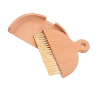 PRETYZOOM Mini Balai et Pelle à Poussière Ensemble de Nettoyage pour Clavier Voiture Bureau Petite Brosse de Nettoyage pour Interstices Balayette et Pelle à Main Blanc