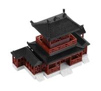 PRETYZOOM Mini Pagoda Figurine Mini Pavilion Garden Statue Zen Garden Decor pour Bureau Japanese Decor Meditation Accessoires
