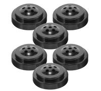 PRETYZOOM Mini Supports de Drapeau Pratiques pour Décoration de Fête Lot de 6 de Bureau en Plastique Noir Légers et Usage Extérieur