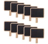 PRETYZOOM Mini Tableaux Noirs Rectangulaires en Bois 40 Pcs avec Pinces Clips pour Étiquettes Alimentaires et Porte-mémos, Tableau Effaçable Réutilisable Cuisine, Fêtes et Affichage Bureau
